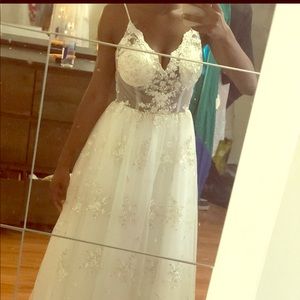 Bohemian wedding dress